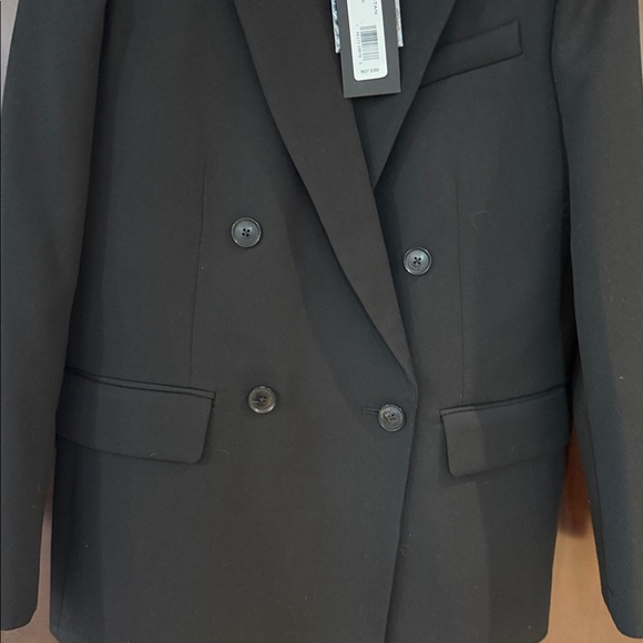 Nili Lotan Women’s Boxy Pimpton Blazer Black Size O Oversized XS - Picture 5 of 12